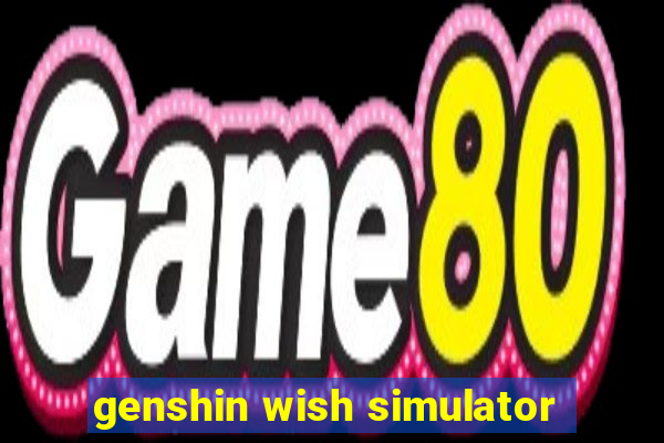 genshin wish simulator